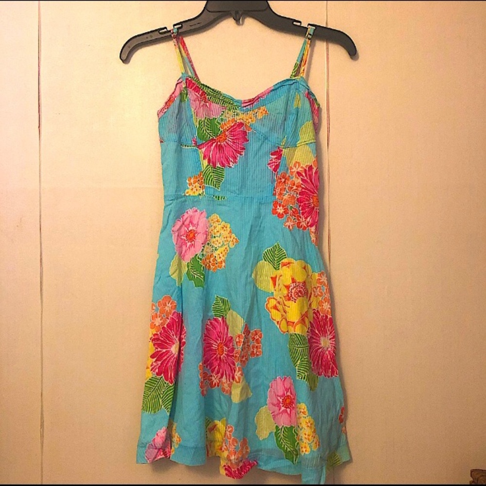 Aeropostale Blue Floral Sundress